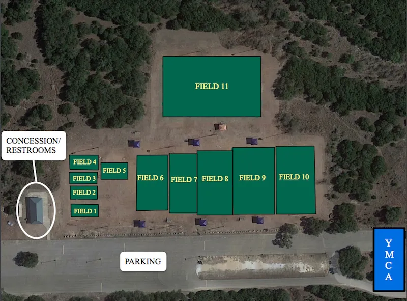 Stone Oak Soccer Site Map