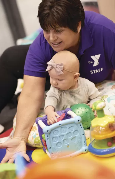 Toddler at the Y Child Watch