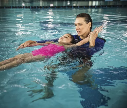 Stroke development swim lessons at the Y